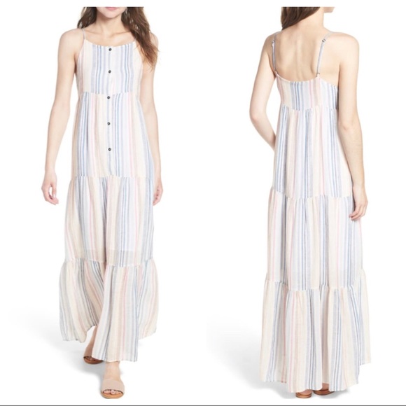 Splendid Dresses & Skirts - Splendid Women Tiered Striped Long Maxi Dress